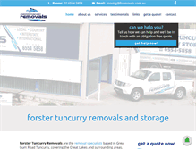 Tablet Screenshot of forster-tuncurryremovals.com.au